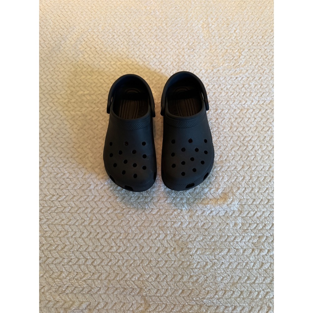 Crocs Classic Clog Kids Black Slip On Water Shoes J6 Junior Size 6